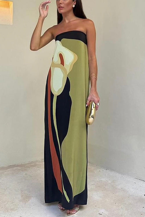 CLAIRE - OFF SHOULDER MAXI DRESS