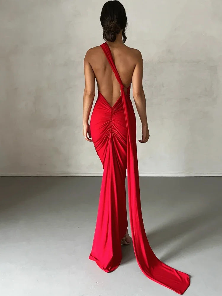 JANNAH - MAXI DRESS WITH OPEN BACK