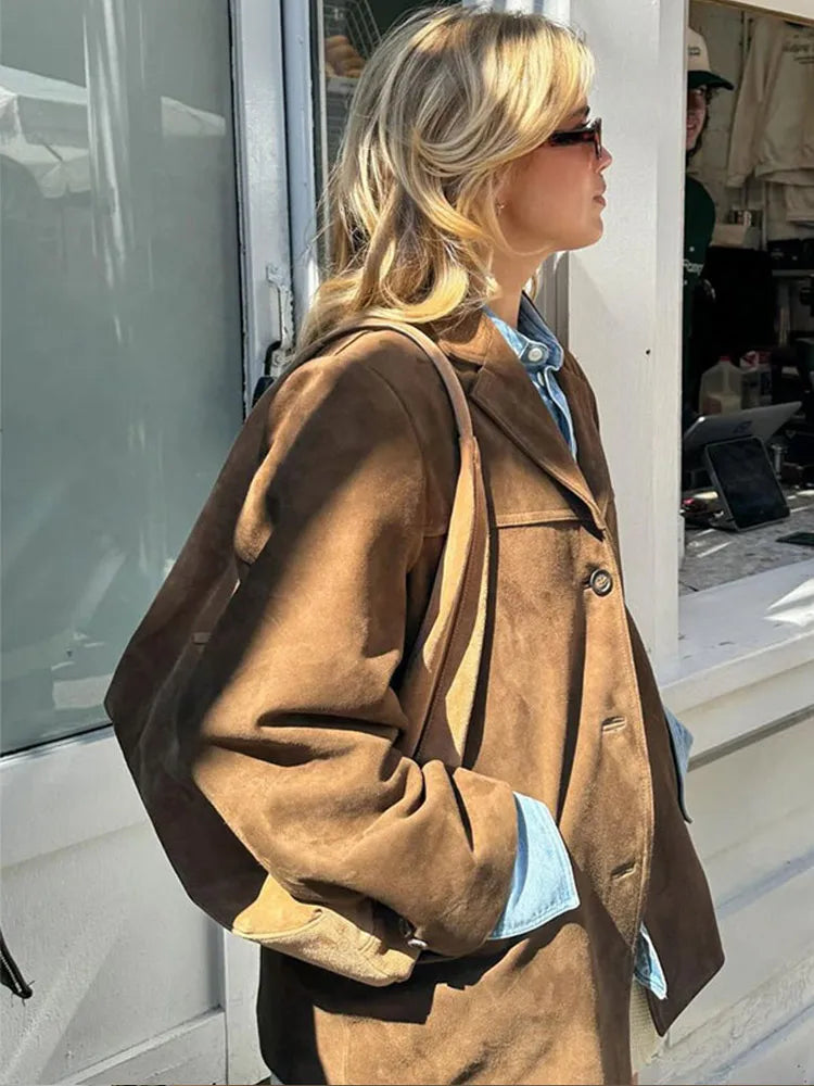 SANDRA - VINTAGE OVERSIZED BLAZER JACKET