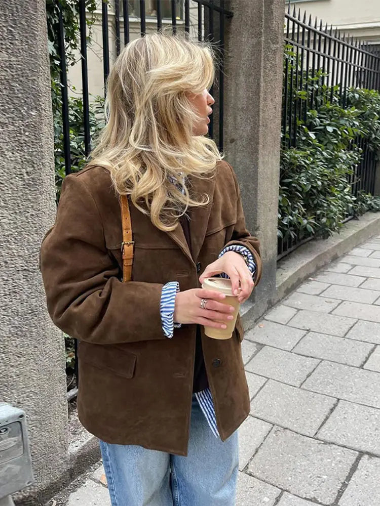 SANDRA - VINTAGE OVERSIZED BLAZER JACKET