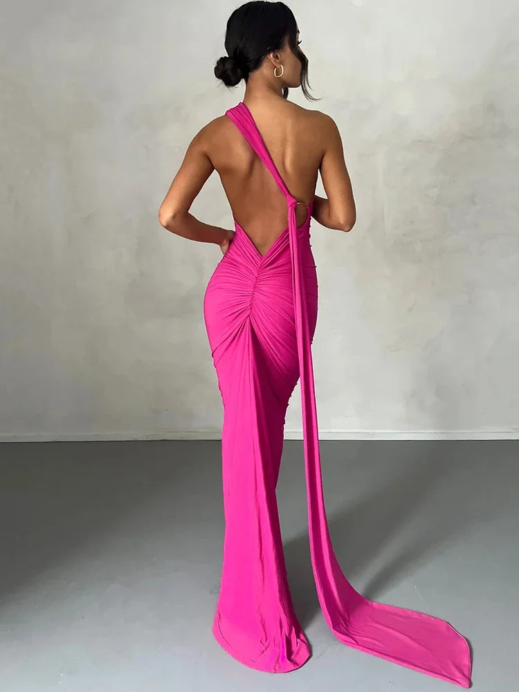 JANNAH - MAXI DRESS WITH OPEN BACK