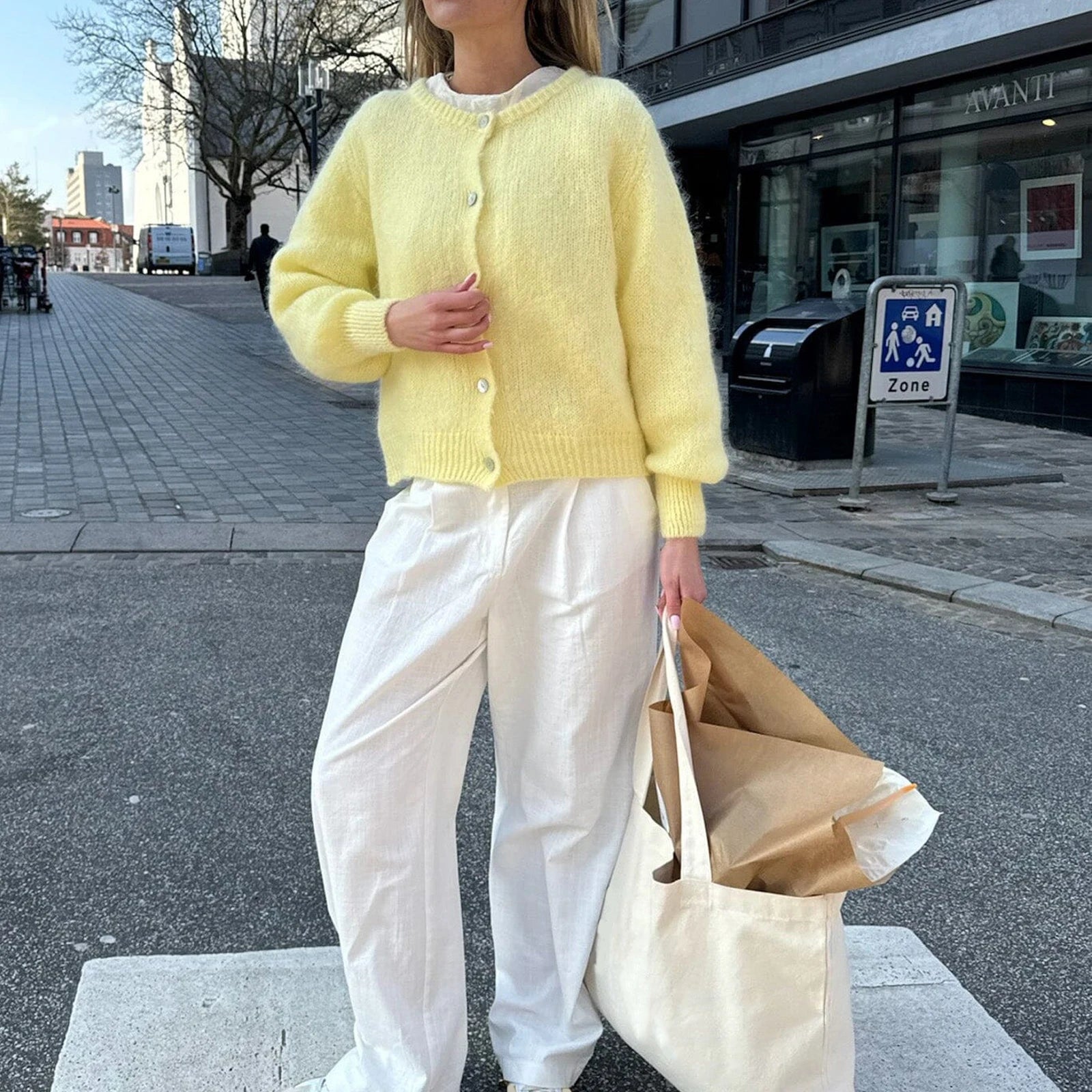 BIRDY - PASTEL FLUFFY CARDIGAN