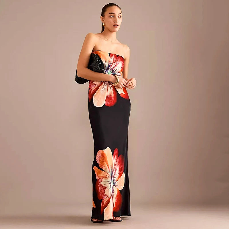 EMILIA - STRAPLESS MAXI DRESS