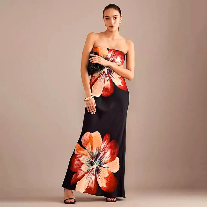 EMILIA - STRAPLESS MAXI DRESS