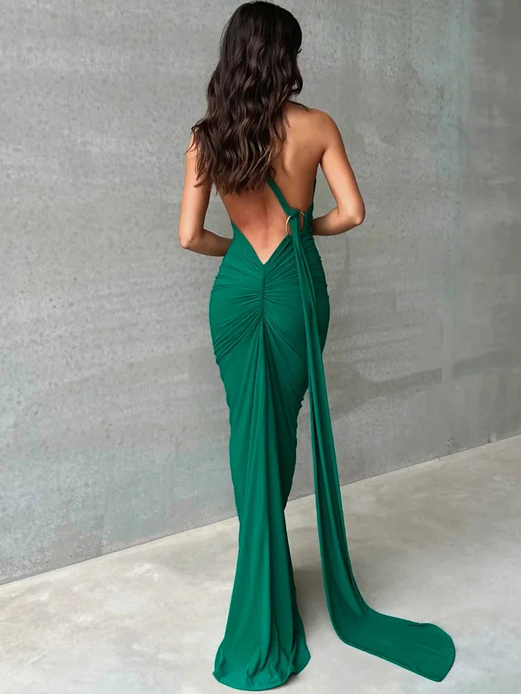 JANNAH - MAXI DRESS WITH OPEN BACK