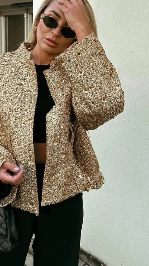 LISA - GOLDEN BOMBER JACKET